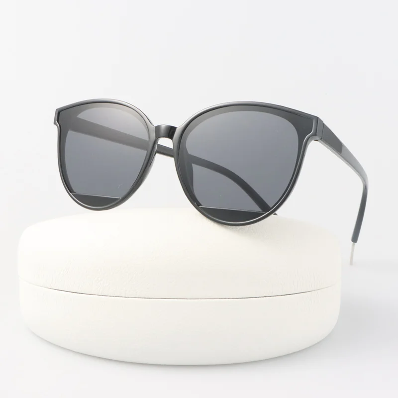 Cat Eye Vintage Sunglasses Woman Brand Designer Round Sun Glasses Female Fashion Jelly color Gradient Mirror Oculos De Sol