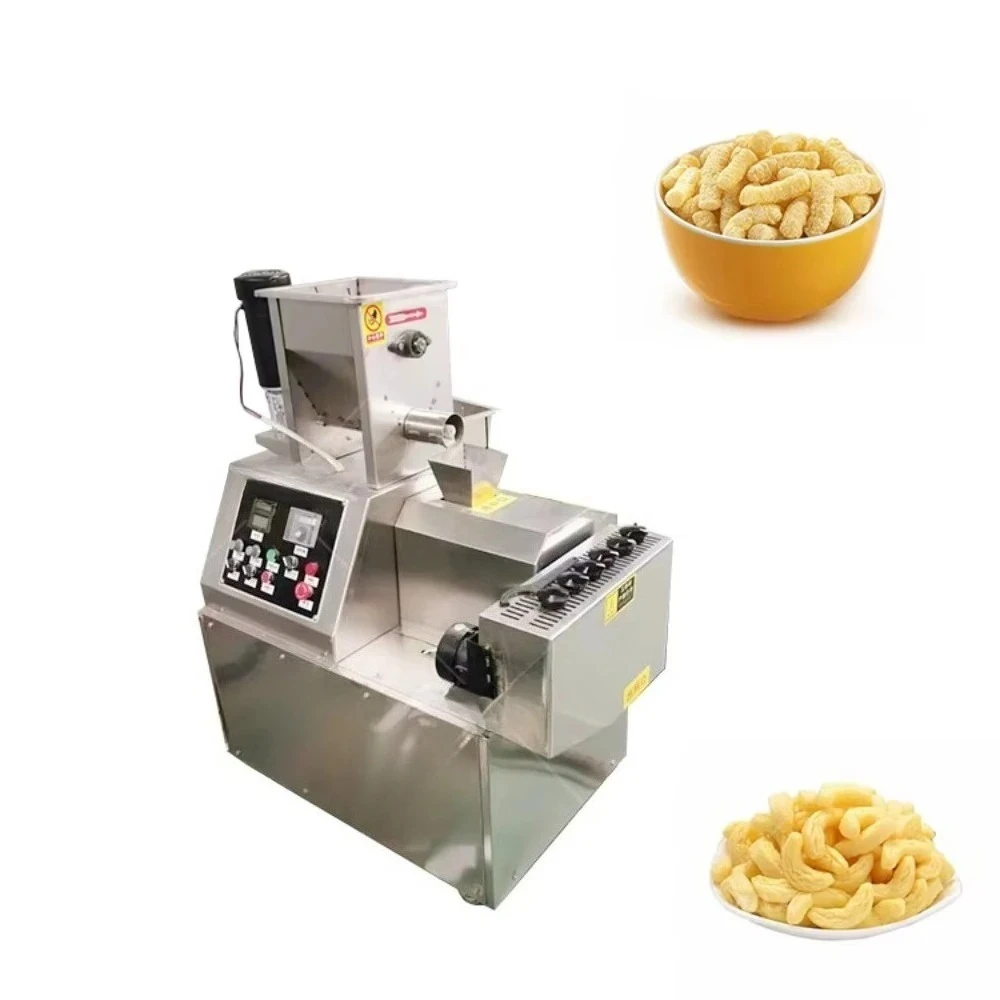 YS Puff Corn Snack Making Extruded Machine Rice Puffing Extruder Machine Rice Corn Puff Making Machines Stainless Steel for Sale