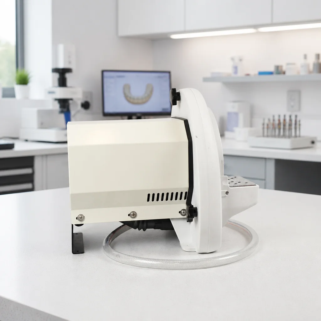 Electric Dental Laboratory Plaster Model Trimmer 30 Angle Adjustment | CE Certified Wet Grinding Gypsum Shaping Machine 550W