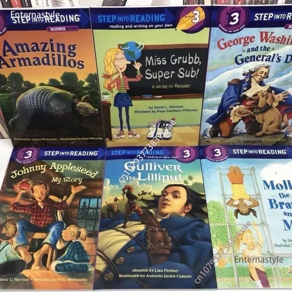 30 Books/set Step Into Reading Level 3 Reading on Your Own 4-12 Year Children's in English Learning Picture Story Books