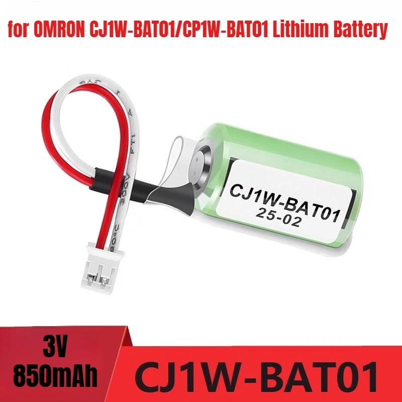 

3V 850mAh for OMRON CJ1W-BAT01/CP1W-BAT01/CP1H CP1E CJ1M PLC Lithium Battery