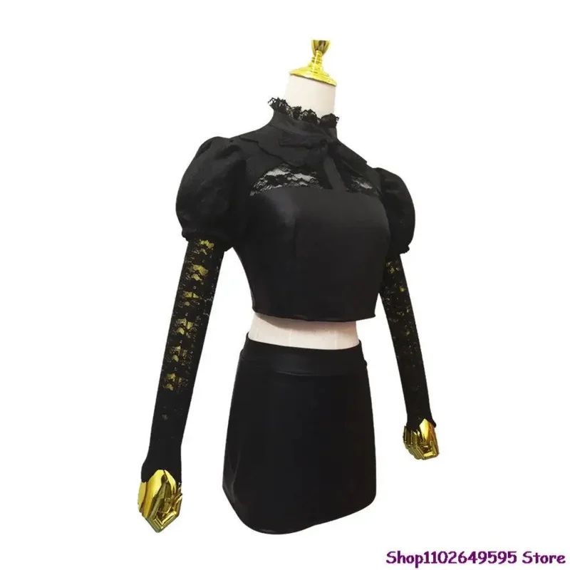 2025 Nowa Gra LOL Ahri KDA Najgorętszy Strój Cosplay Peruka Uszy Anime Dziewięcioogoniasty Lis Seksowny Kostium Kobiety Halloween Czarny ☆ ★ ee ☆ ★