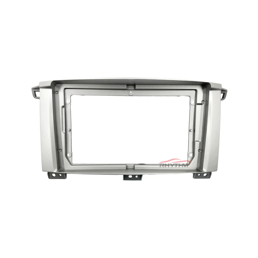 Car Fascia For Toyota Land Cruiser LC 100 2002 03 04 05 06 2007 Panel One Double Din Dash Installation Kit Car Radio DVD Frame