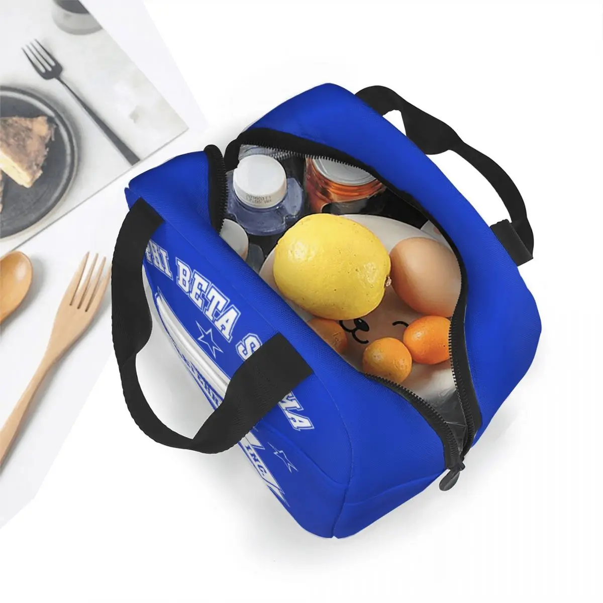 Phi Beta Sigma PBS borsa per il pranzo della fraternità scatola per la conservazione degli alimenti con isolamento termico impermeabile di grande capacità scuola adulti bambini Unisex