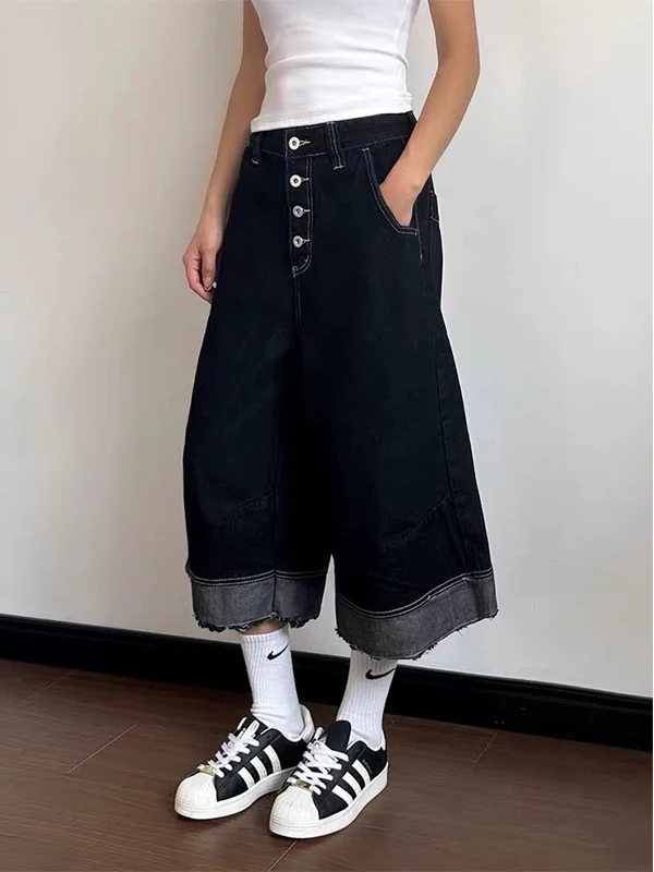 

Джинсы Cleanfit Original Denim свободного кроя, мужские, укороченные (7/8), повседневные, со средней посадкой, молодежные, летние, прямые, в американском стиле