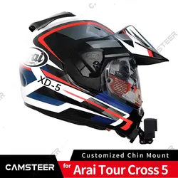 for Arai Tour Cross 5 XD5 Custom Aluminium Helmet Chin Mount fits GoPro Hero 13 12 11 Insta360 X4 X3 Ace pro2 DJI Action 4 5