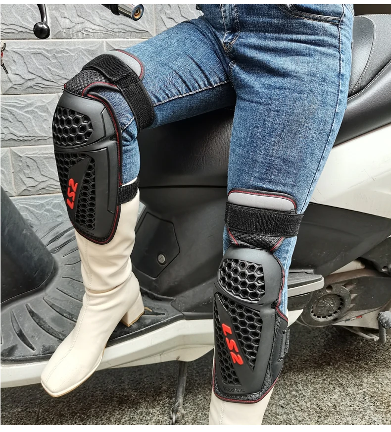 LS2 FP001 Motorcycle Knee Protection Motocross Protector Pads Guards Motosiklet Dizlik Moto Joelheira Protective Gear Knee Pads