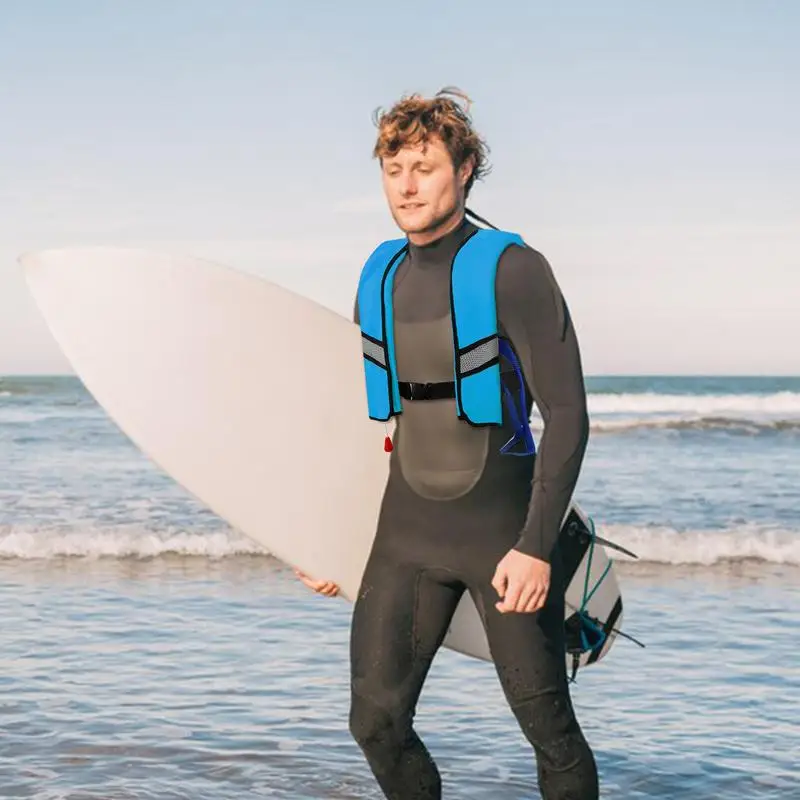 

Swim Jackets Adult Reflective Swim Jacket Reflective Automatic Inflating Nylon Personal Flotation Devices For Paddle Board