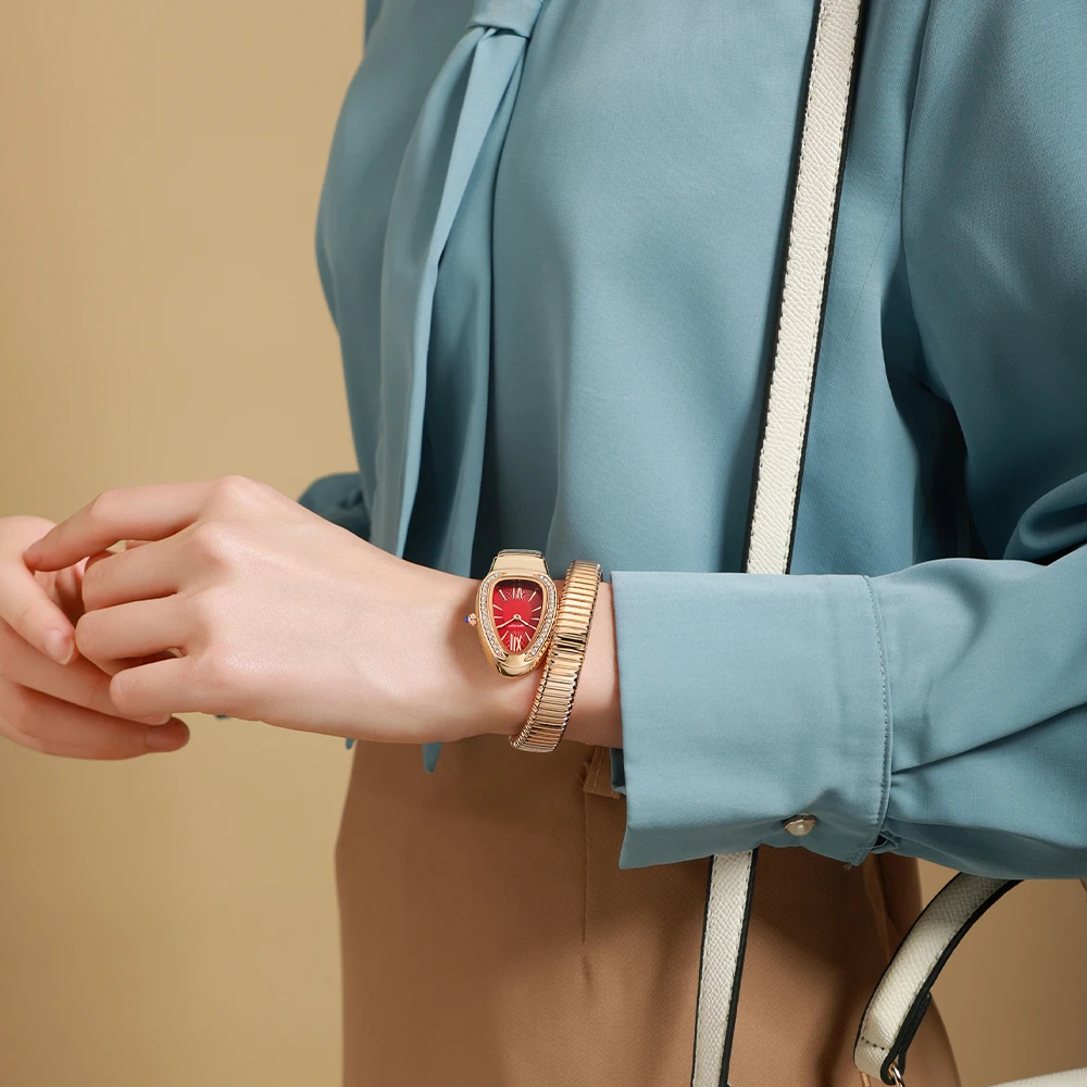 แฟชั่นงูรูปร่างสุภาพสตรีควอตซ์นาฬิกาผู้หญิง 2025 Pagani Design กันน้ําผู้หญิงนาฬิกาข้อมือ Reloj Mujer Feminino นาฬิกา