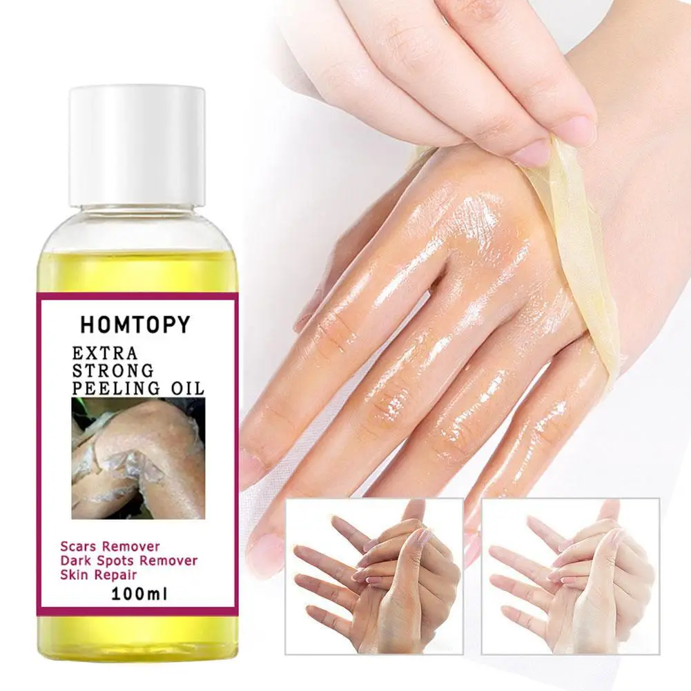 100/110ml gelbes Peeling öl Pflanze ätherisches Bleichen aufhellen Ellbogen Knie Hände aufhellen Hautton Gesichts körper massage öl