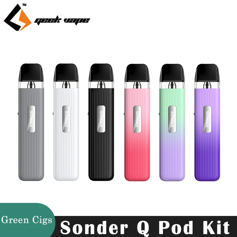الأصلي GeekVape Sonder Q Pod نظام عدة 20 واط 2 مللي 1000 مللي أمبير بطارية 0.8ohm Q خرطوشة المرذاذ السجائر الإلكترونية