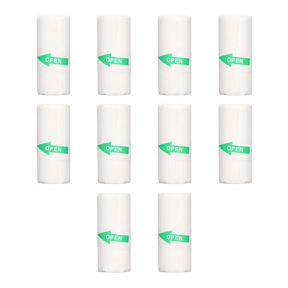 10 pcs , 20 pcs Water Tough Thermal Sticker Paper Oil Tough Transparent Surface 57X25Mm Printer Paper 57X25Mm Dimension