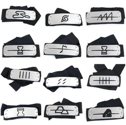 Naruto Forehead Protector Headbands Anime Figure Akatsuki Kakashi Cosplay Accessories Props Jewerly Christmas Kids Party Gifts