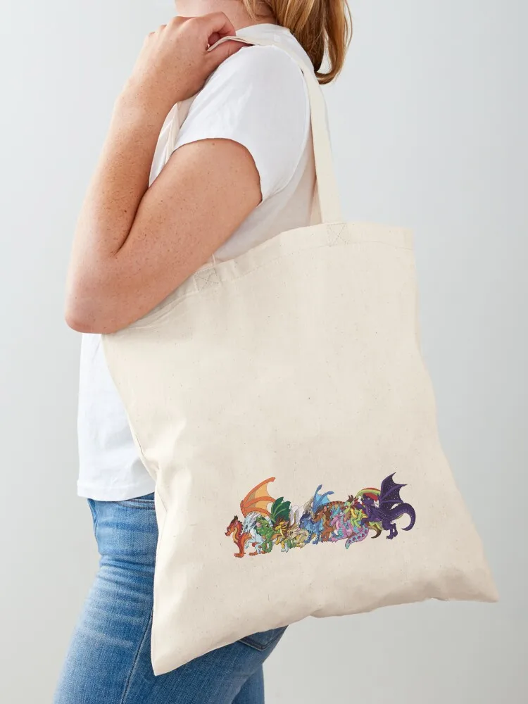 

Wings of Fire Dragonets Tote Bag tote bags aesthetic Handbags reusable shopping bags canvas tote bag