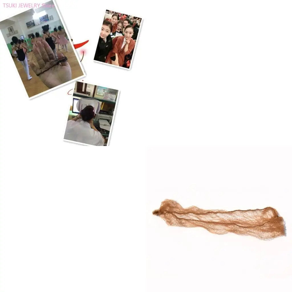 

62KE, 10/20 упаковок, сетка для волос с эластичными краями, новые эластичные сетки для волос с эластичными краями