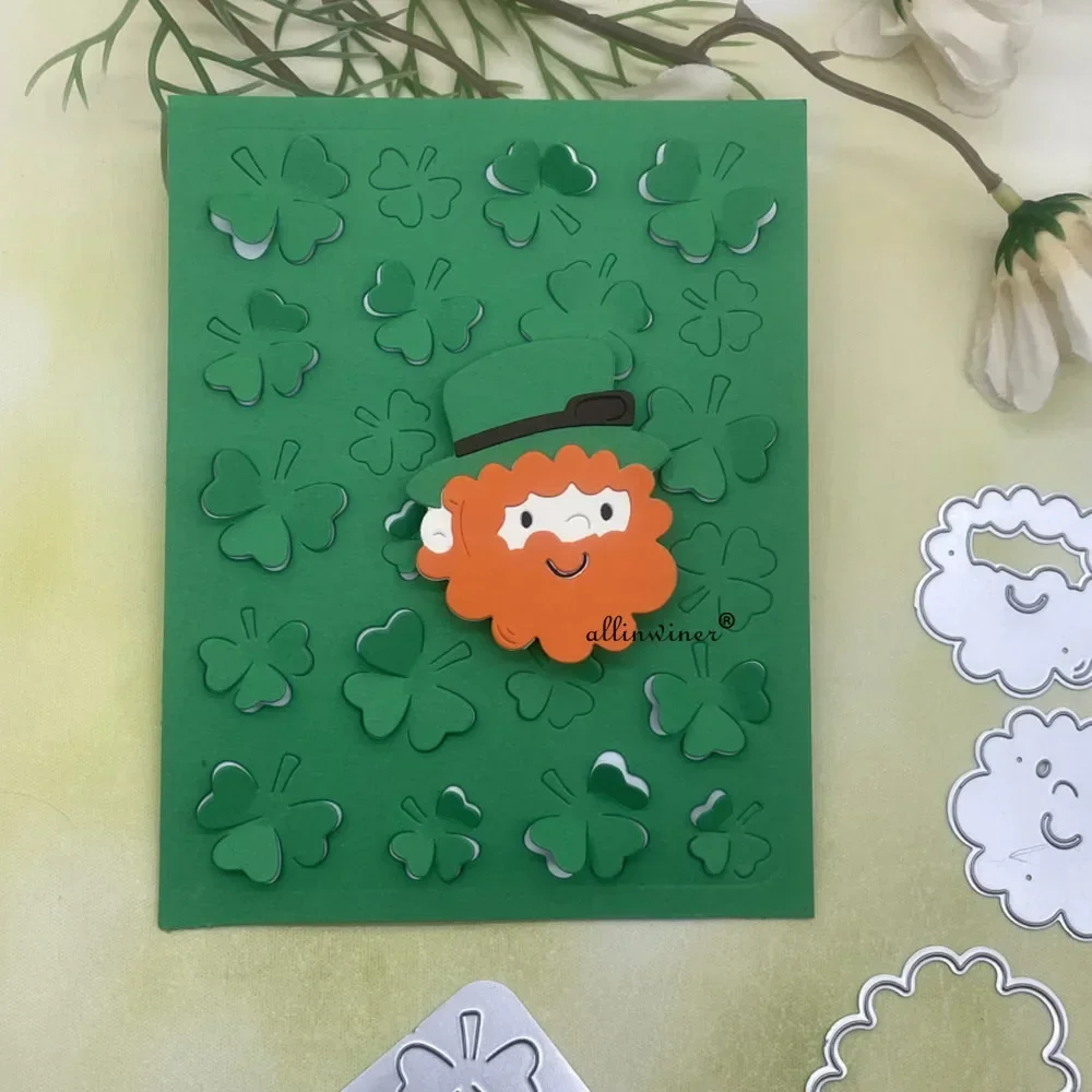 Clover Panel Shamrock Metal Cutting Dies Stencils Die Cut for DIY Scrapbooking Album Paper Card making