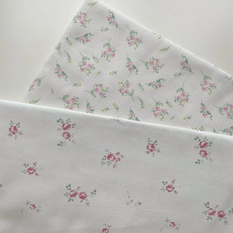 

Cotton Fabric Cloth Material Small Floral Pajamas Bed Sheets Duvet Covers Pillowcases Pillows Hats Skirts Fabrics