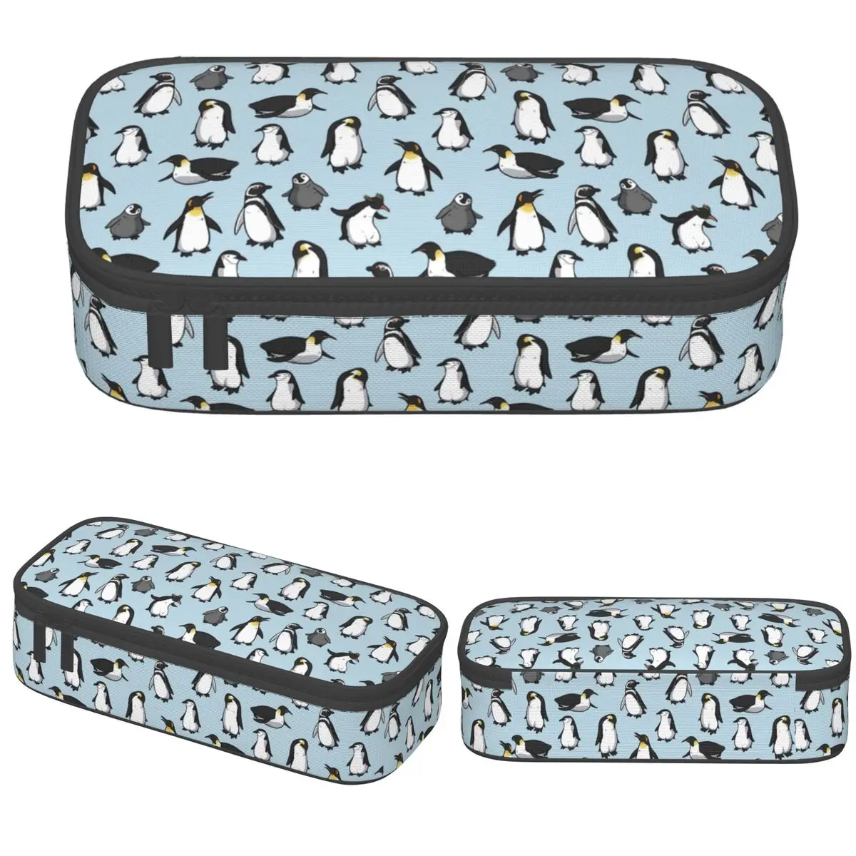

Cute Penguin Cartoon Animal Pencil Cases Cute Pen Makeup Bags Girl Boy Large Storage School Supplies Gift Pencilcases