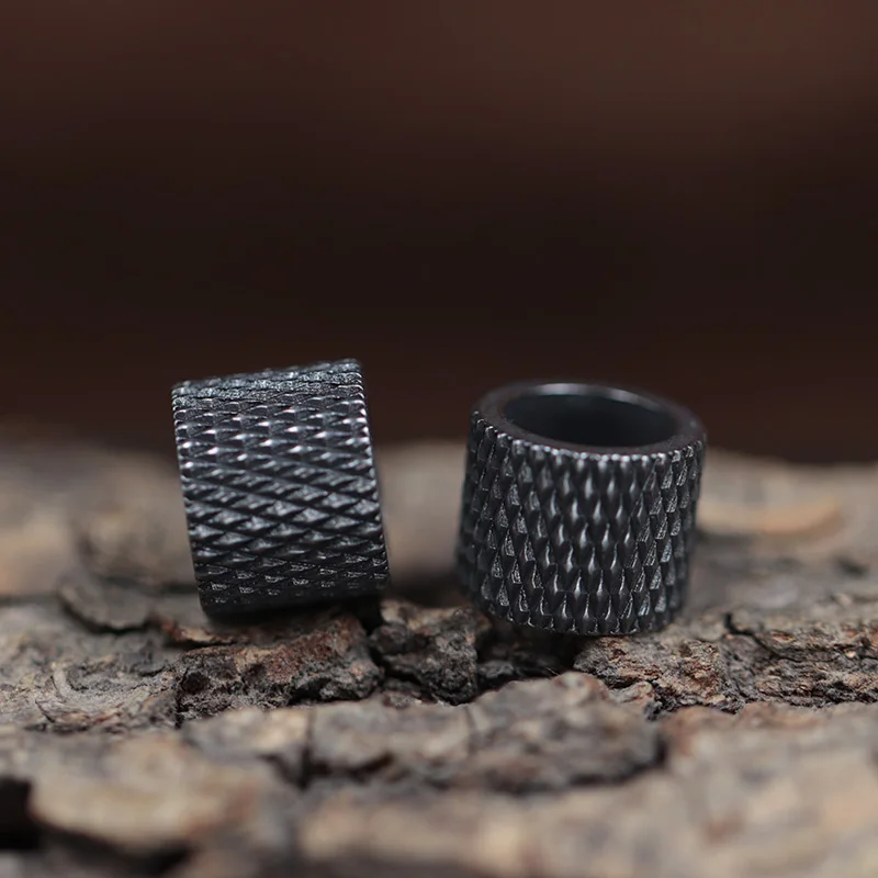 خرزات سكين نحاسية مزركشة، أساور منسوجة يدوياً، إكسسوارات تعليق خارجية - 4