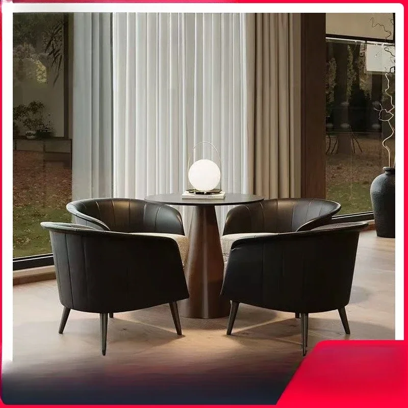 Light luxury negotiation sofa chair, hotel homestay reception, office reception, business negotiation leisure one table
