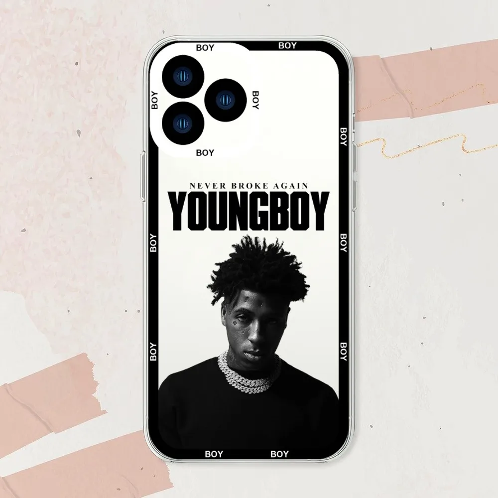 Rapper Youngboy Never Broke Again Phone Case For Samsung  A52 A53 A70 A71 A72 A73 A80 A91 S Transparent Border Shell