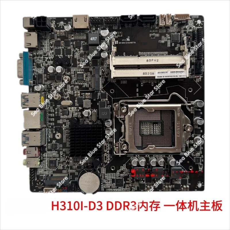 Main board H310I-D3 DDR3 memory mini all-in-one machine main board mini board USB3.0 HDMI M.2 used disassembly