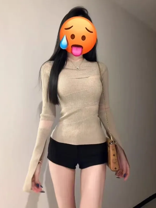 

Корейский вязаный свитер с длинным светом, женский осенне-зимний модный дизайн, внутренняя одежда со стразами, основа irt