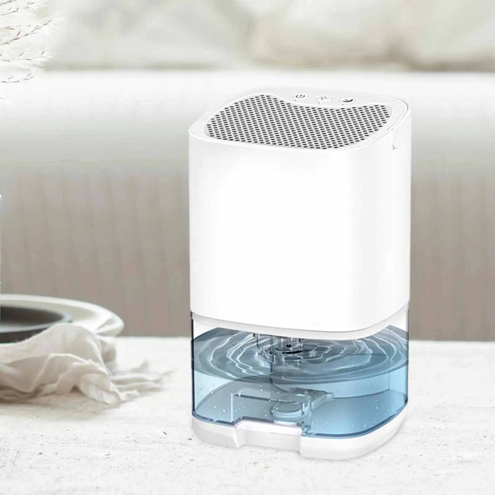 Deumidificatore elettrico silenzioso con luce notturna portatile spegnimento automatico assorbitori di umidità per camera armadio armadio seminterrato lavanderia