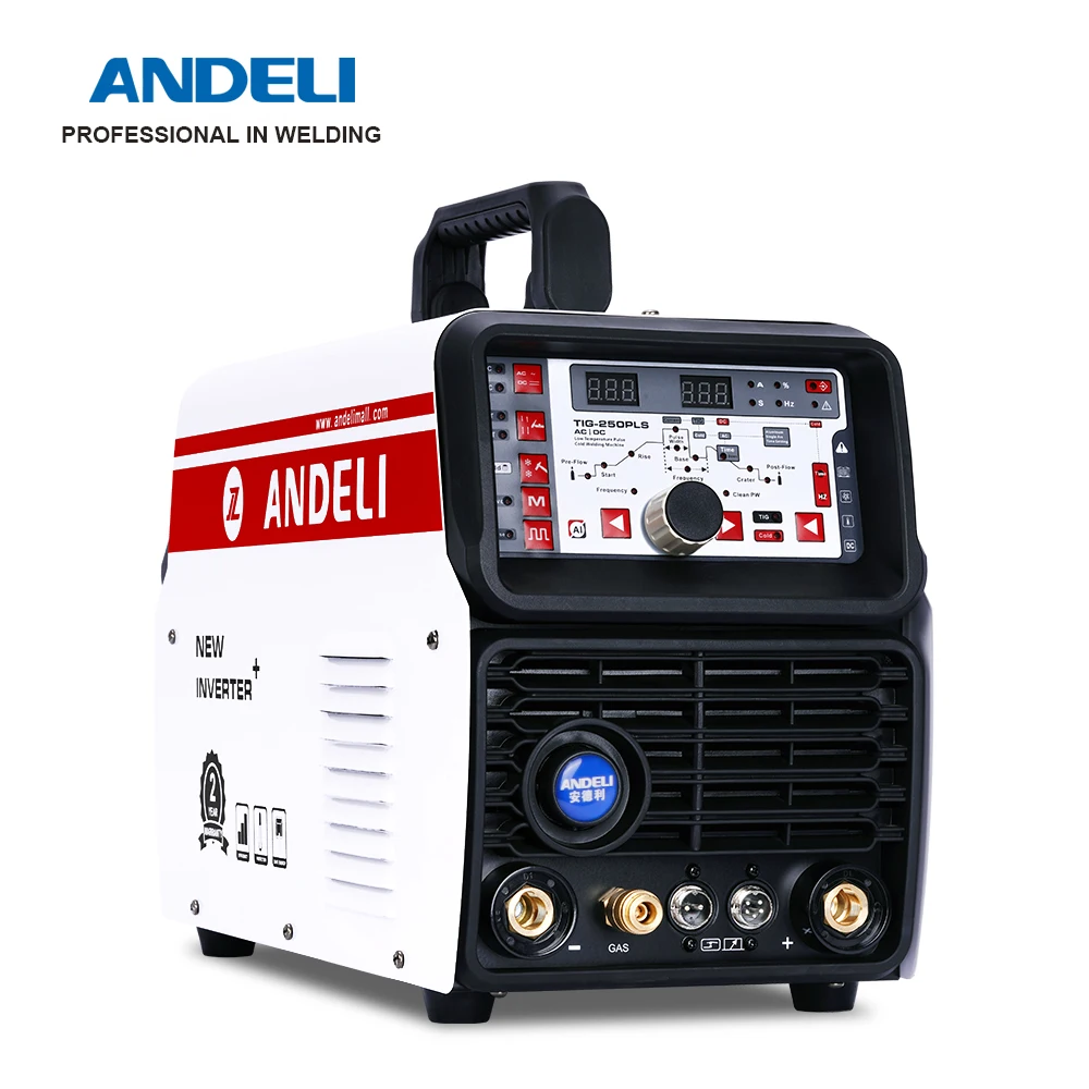 Saldatrice TIG ANDELI 110/220V TIG-250PLS saldatrice a freddo AC/DC saldatrice a freddo TIG Pulse saldatrice a freddo