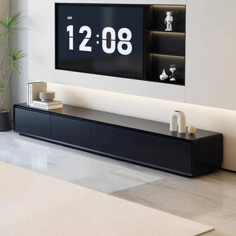 

Extendable European Tv Cabinet Decoration Drawers Black Designer Tv Stands Modern Storage Mueble Televisor Furniture For Home