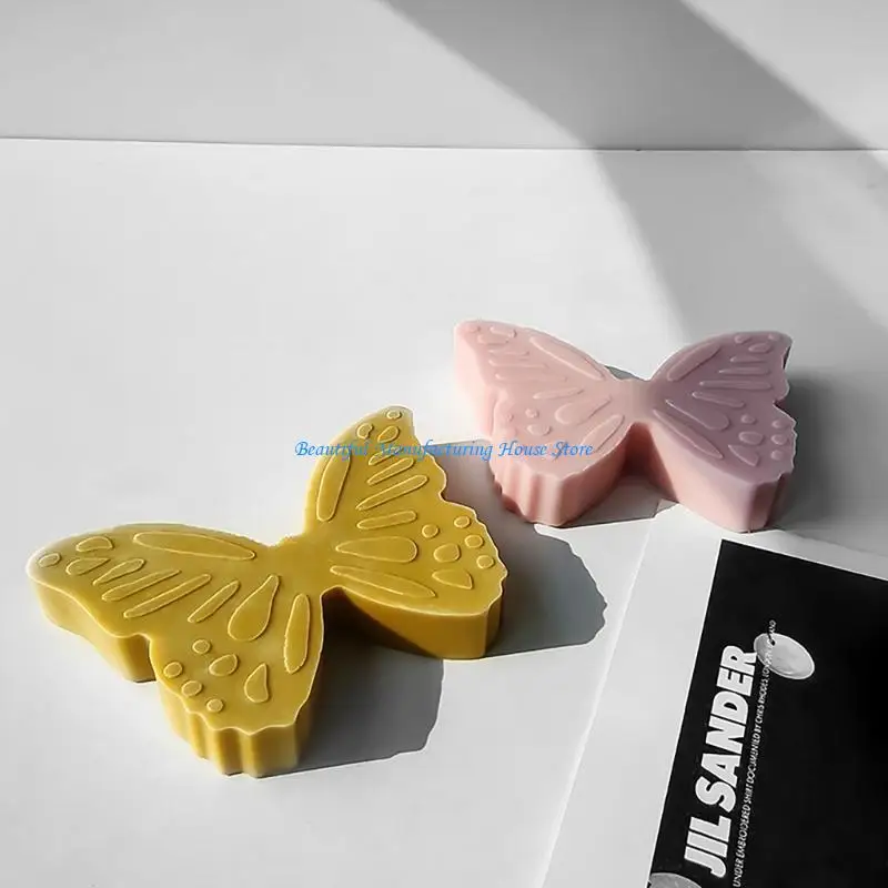 E56A قالب سيليكون مرن لشموع الفراشة العطرية DIY شموع جميلة لصناعة قوالب الراتنج لمحبي الحرف اليدوية #5