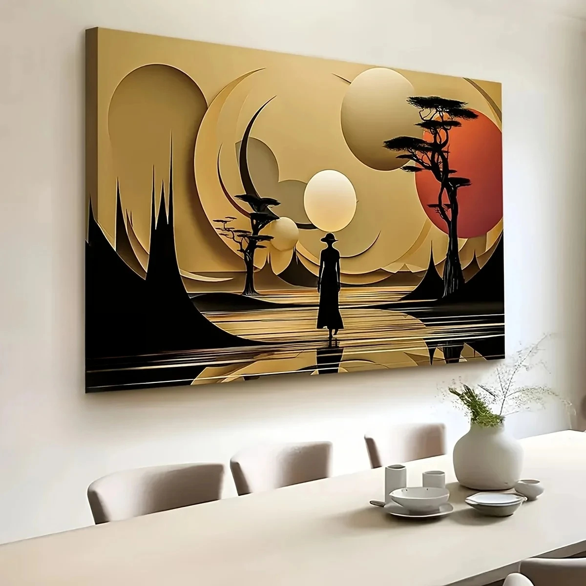 บทคัดย่อภูมิทัศน์แอฟริกันโปสเต - Interior Design Poster บทวิจารณ์และราคา