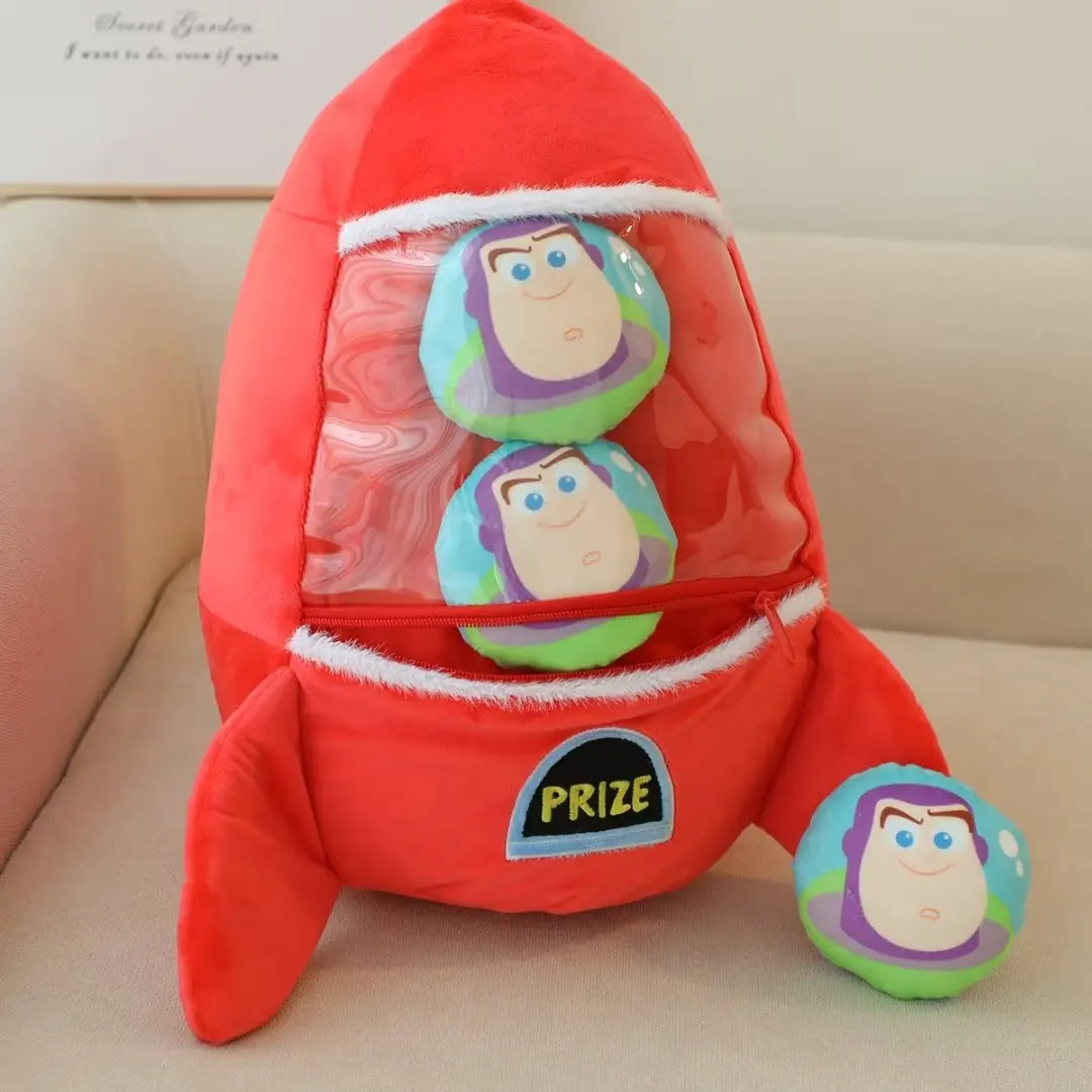 40cm Disney Rocket Plush Toy 3pcs Doll Buzz Lightyear Lotso Alien In Bag Plushies Throw Pillow Sofa Decoration Pillow Xmas Gifts