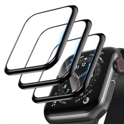 Soft Glass For Apple Watch Screen Protector 44mm 45mm 41mm 38mm 42 40mm 9D HD Full Film iWatch series 6 5 3 8 7 9 se Accessories