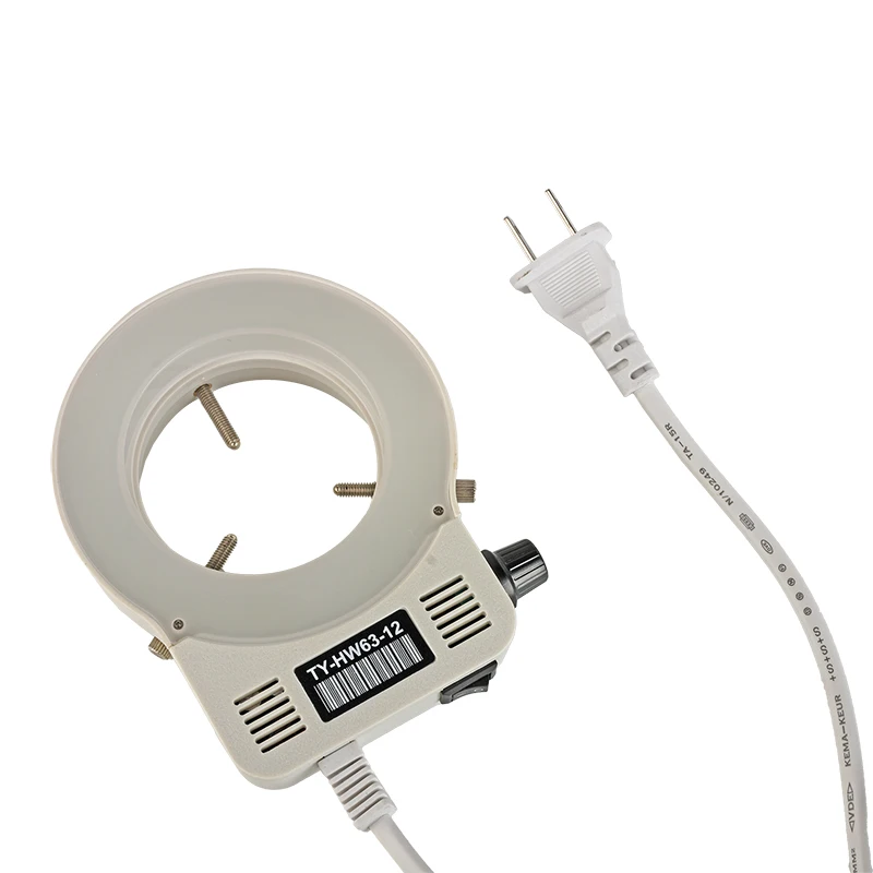 64mm inner diameter microscope LED ring light source frosted lampshade 60 lamp beads stereo single tube microscope