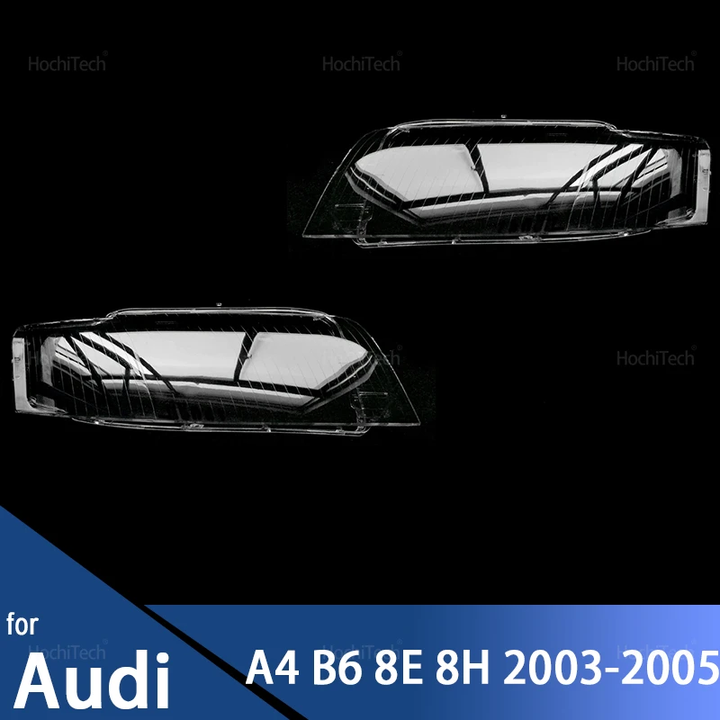 

Auto Front Headlight Cover Lens Transparent Glass Lamp Shell Masks Left Right for Audi A4 B6 8E 8H 2003 2004 2005