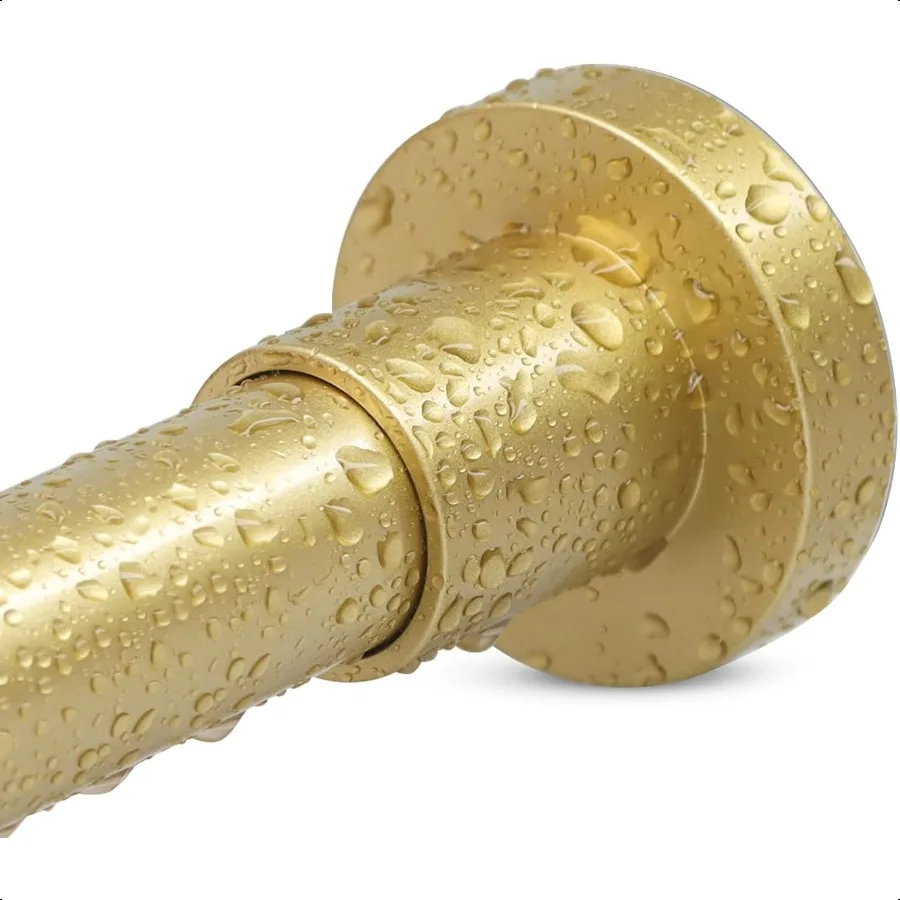 

Gold Shower Curtain Rod 3280 Inch 2.76.6ft Non Slip Never Rust No Drill Stainl Steel Spring Tension Shower Rod Telescoping Curt