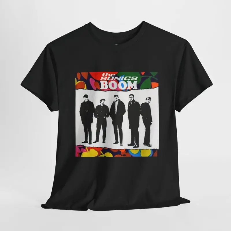 Camiseta The Sonics Boom Floral Psicodélico Garage Rock Band