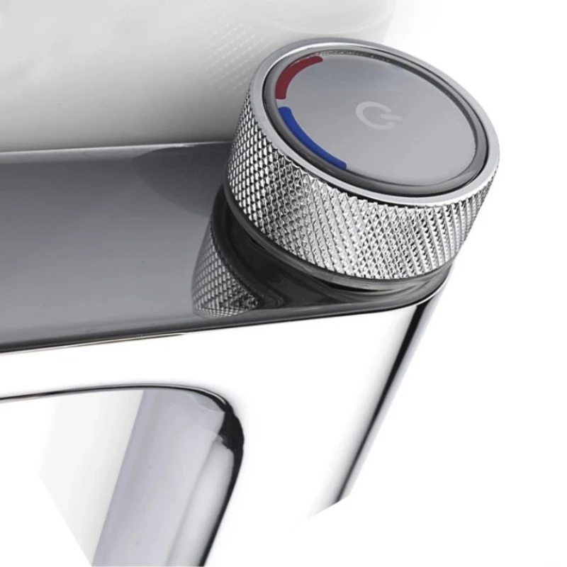 Imagem -05 - Torneira Digital Termostática Led para Banheiro Misturador Quente e Frio Sensor de Temperatura Misturador para Bacia Pia de Cozinha Luxo