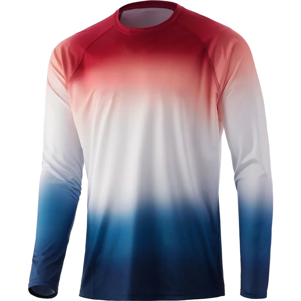 

Men Fishing Shirts Long Sleeve Fishing Dress Men Performance Tops Wear Upf 50 Sun Jersey Quick Dry Breathable