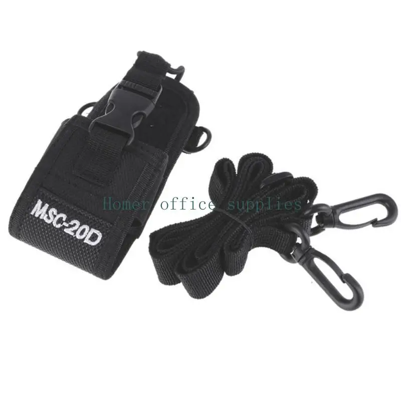 K43B حقيبة حزام نايلون حقيبة تخزين حقيبة حامل راديو اتجاهين مع حزام كتف قابل للفصل حقيبة حزام نايلون