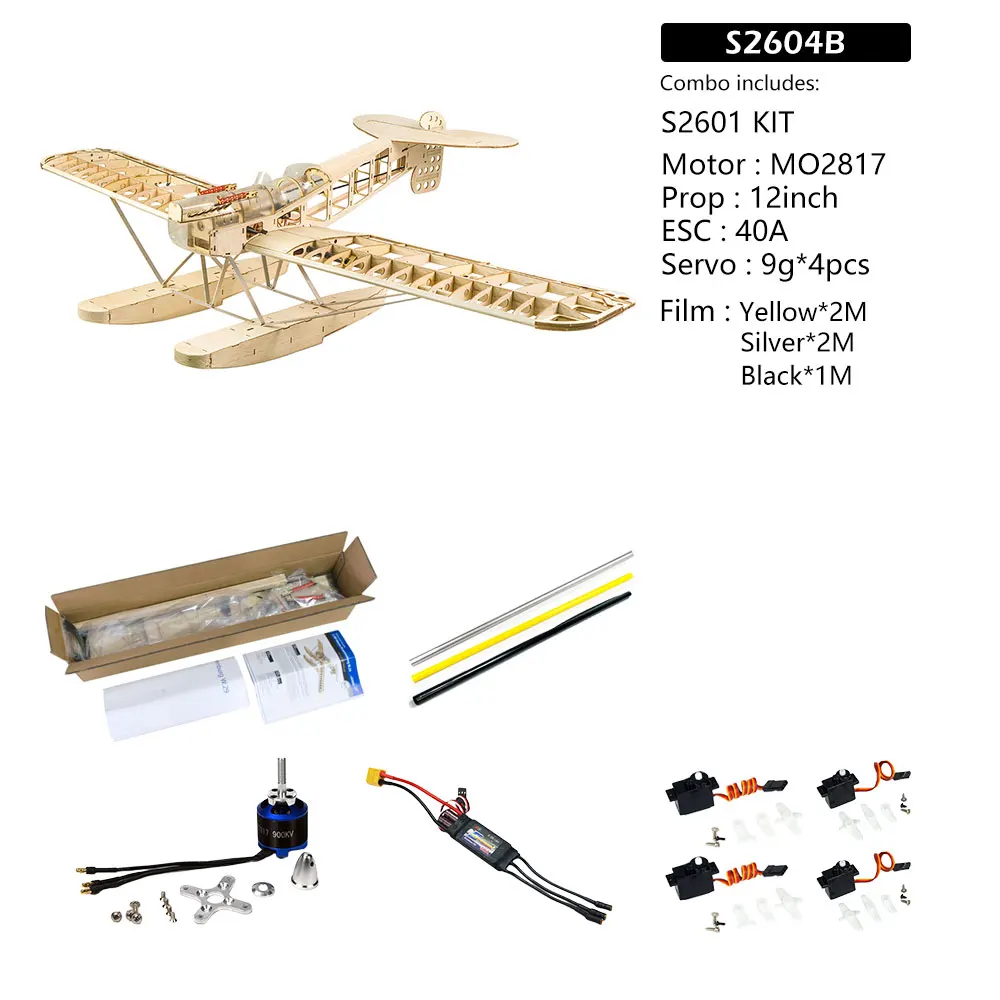 DW Hobby S26 Hansa-Brandenburg W.29 1,4M Balsa-Bausatz – 55 Zoll WWI Wasserflugzeug Lasergeschnittenes Holz-RC-Flugzeug – Detail 28