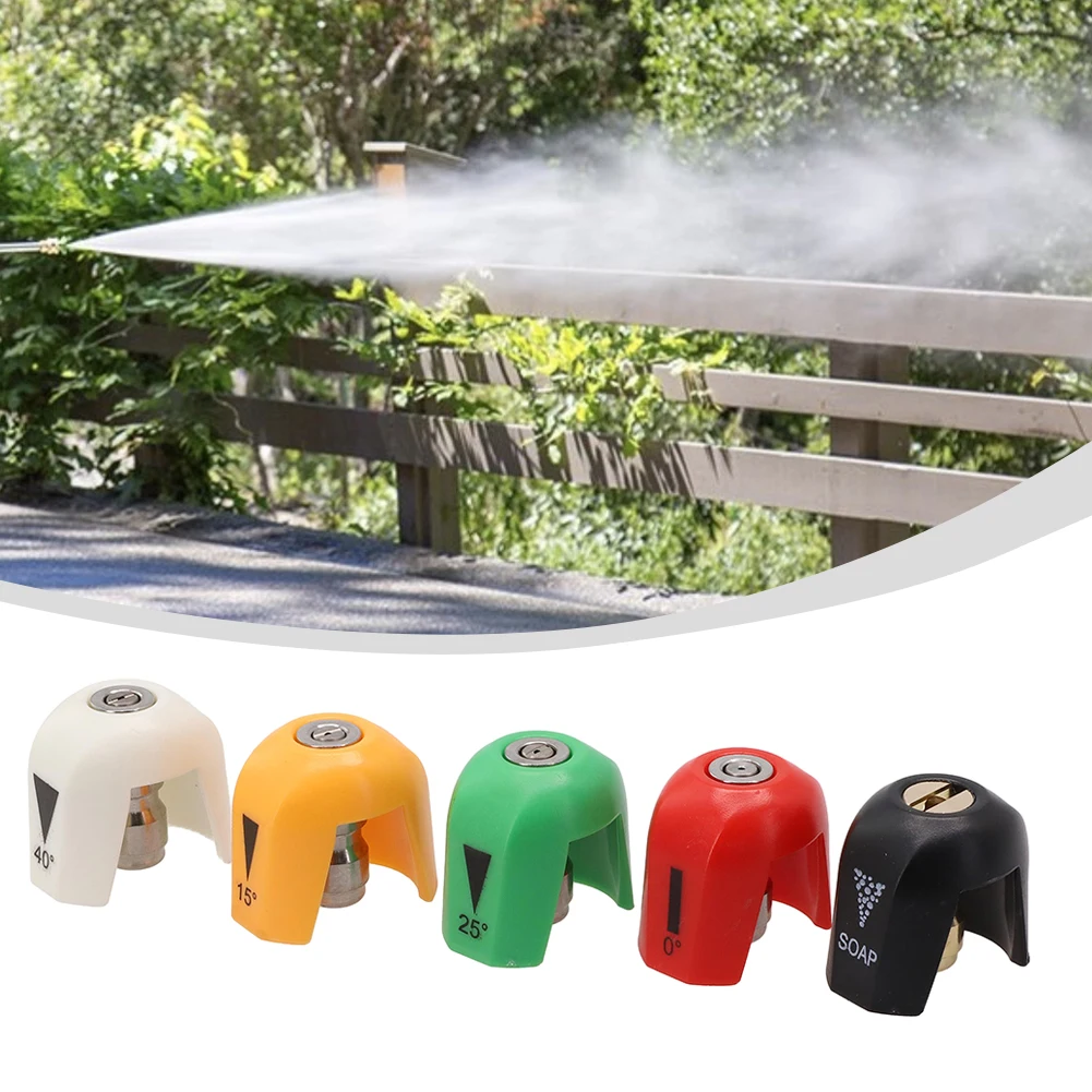 Quick Connect Spray Tips Set for 5 Piece Replacement Kit for SPX3000 Series & Pressure Washers Experience Better Cleaning