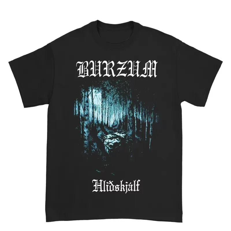 

Норвежская черная металлическая группа BURZUM Rock Dark Punk, женская и мужская черная футболка с короткими рукавами и цифровым прямым распылением
