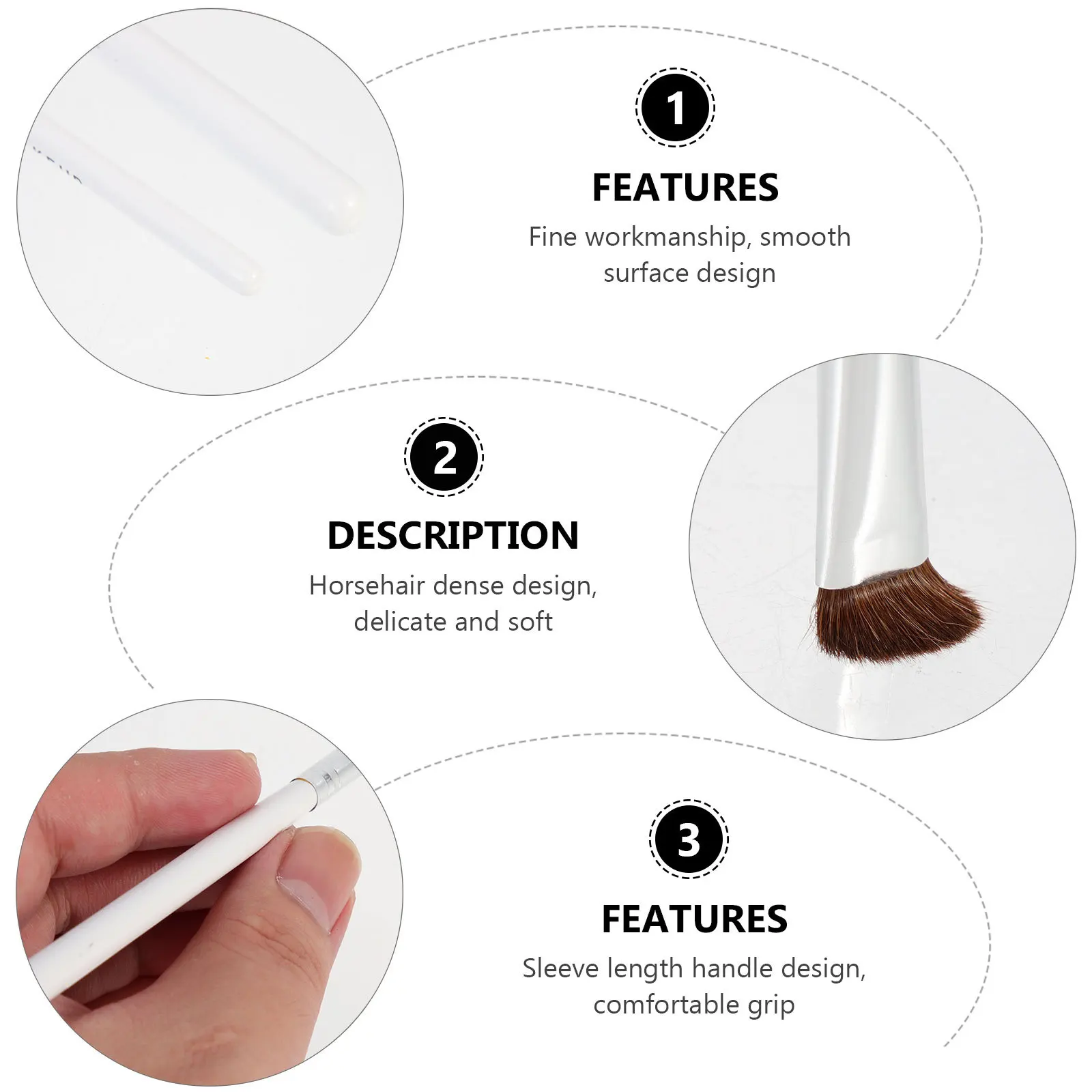 7-delige oogschaduwborstelset Oogborstels Make-up gereedschap Draagbare mengborstelset Make-up cosmetica Cosmetica