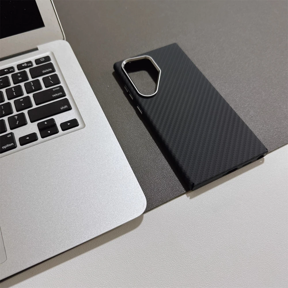 

Магнитный чехол с текстурой углеродного волокна для Samsung Galaxy S25 S24 S23 Ultra Магниты для зарядки линз из сплава Противоударный чехол с твердым корпусом