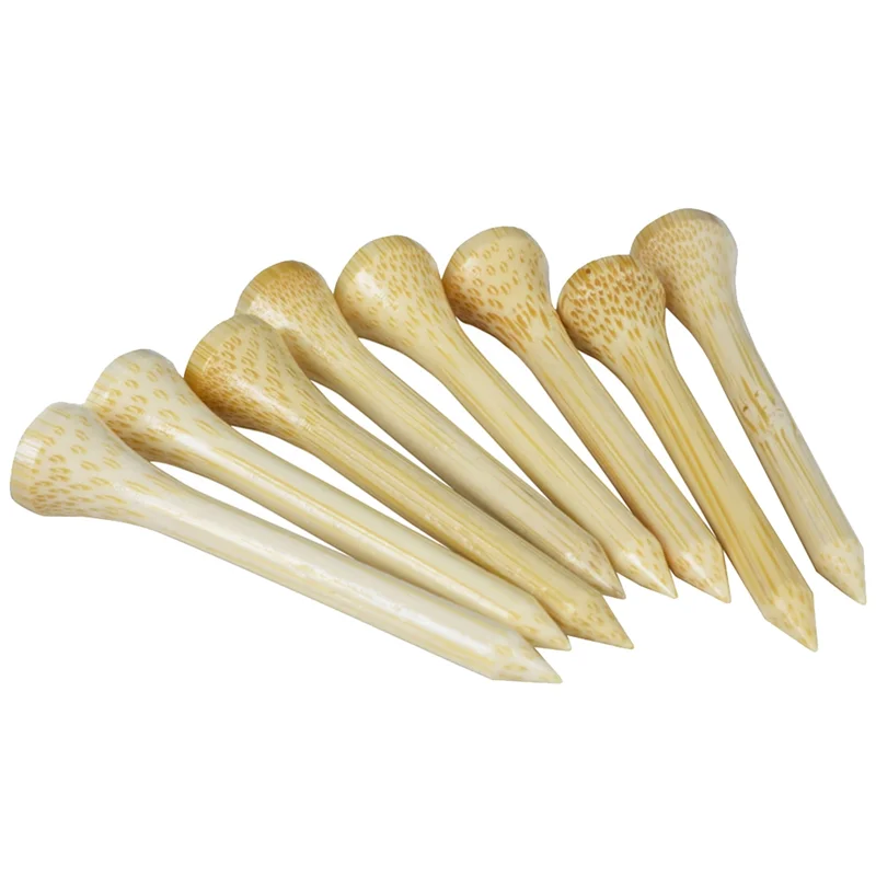 

100Pcs Golf Tees Bamboo Tee Golf Balls Holder,Golf Ball Nails Tee Ball Pin Nail Kick 42Mm