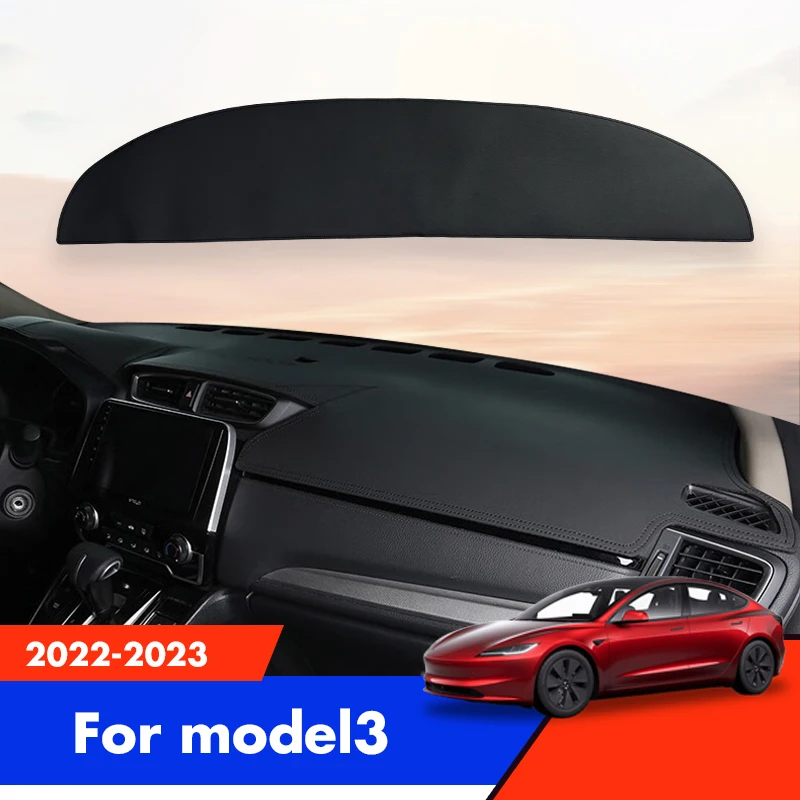 

Car Dashboard Covers For Tesla Model 3 2023 2022 Auto Mat Parts Sun Shade Instrume Panel Accessories Automobiles Non-Slip Sticky