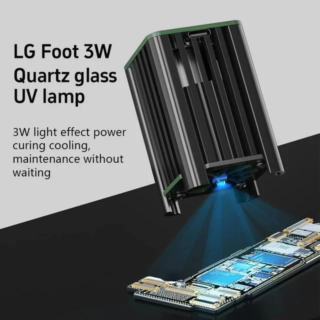 Maant MY-01 Power Cooling Fan UV Curing Lamp Szybkie odprowadzanie ciepła UV Curing Smoke Exhaust Maintenance Fan Tools