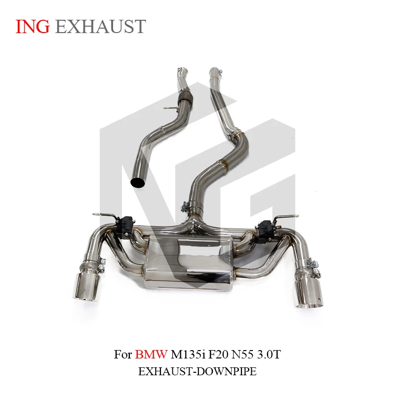 ING Exhaust Flexible Stainless steel Catback for BMW M135I F20 N55 3.0T Car Electronic Control Remote Valve Performance System